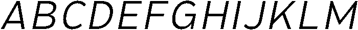 Hidophin Light Italic otf (300) Font UPPERCASE