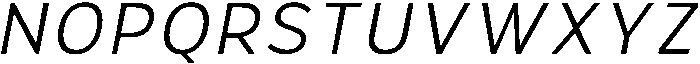 Hidophin Light Italic otf (300) Font UPPERCASE