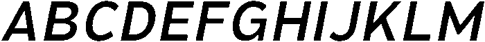 Hidophin Medium Italic otf (500) Font UPPERCASE