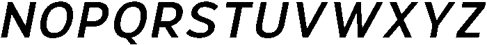 Hidophin Medium Italic otf (500) Font UPPERCASE