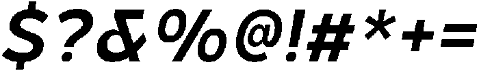 Hidophin Semi Bold Italic otf (600) Font OTHER CHARS