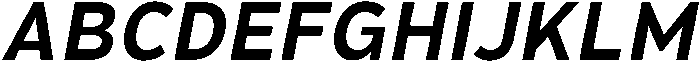 Hidophin Semi Bold Italic otf (600) Font UPPERCASE