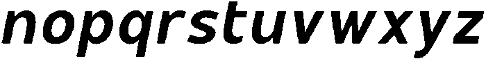 Hidophin Semi Bold Italic otf (600) Font LOWERCASE