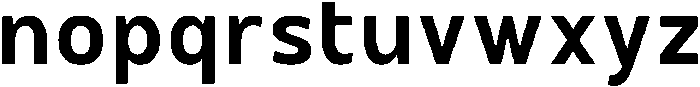 Hidophin Semi Bold otf (600) Font LOWERCASE