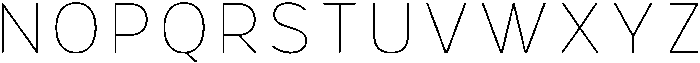 Hidophin Thin otf (100) Font UPPERCASE