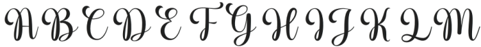 Hidorka Regular otf (400) Font UPPERCASE