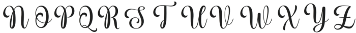 Hidorka Regular otf (400) Font UPPERCASE