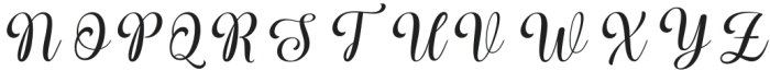 Hidorka Slant otf (400) Font UPPERCASE