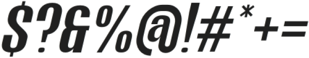 Hierarkie Semi Bold Slanted otf (600) Font OTHER CHARS