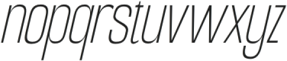 Hierarkie Thin Slanted otf (100) Font LOWERCASE