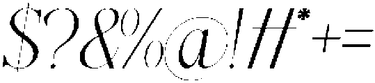 Higedra Romeni italic otf (400) Font OTHER CHARS