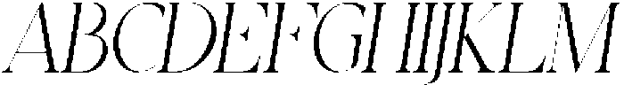 Higedra Romeni italic otf (400) Font UPPERCASE