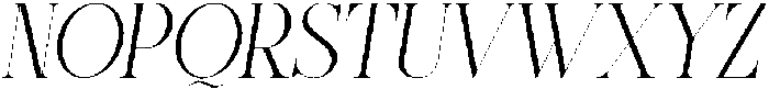 Higedra Romeni italic otf (400) Font UPPERCASE