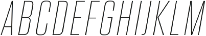 Higgs Thin Italic otf (100) Font UPPERCASE