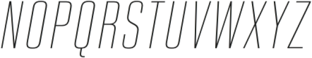 Higgs Thin Italic otf (100) Font UPPERCASE