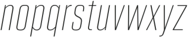 Higgs Thin Italic otf (100) Font LOWERCASE