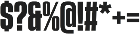 Higgs XBold otf (700) Font OTHER CHARS