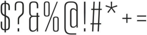 Higgs XLight otf (300) Font OTHER CHARS