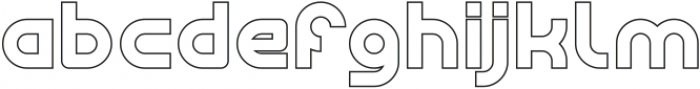 High Flagship-Hollow otf (400) Font LOWERCASE