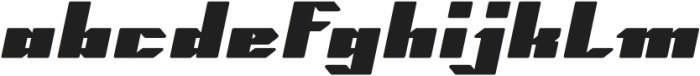 High Speed Italic otf (400) Font LOWERCASE