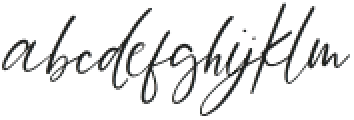 High Street Script Regular otf (400) Font LOWERCASE