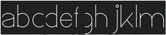 High Thin Light-Inverse otf (100) Font LOWERCASE