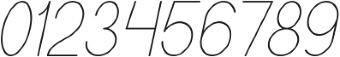 High Thin Light Italic otf (100) Font OTHER CHARS