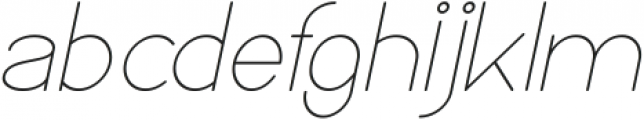 High Thin Light Italic otf (100) Font LOWERCASE