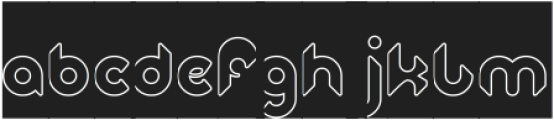 High and Low-Hollow-inverse otf (400) Font LOWERCASE