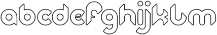 High and Low-Hollow otf (400) Font LOWERCASE