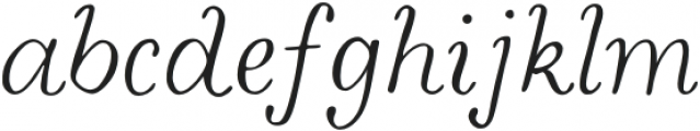 HighHopesAlt1-Italic otf (400) Font LOWERCASE