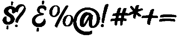 HighSpeak Regular otf (400) Font OTHER CHARS