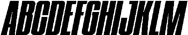 Highboard Italic otf (400) Font UPPERCASE