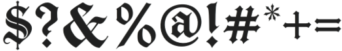 Highborne Blackletter Regular otf (900) Font OTHER CHARS