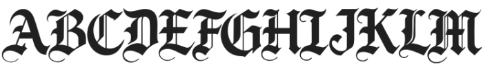 Highborne Blackletter Regular otf (900) Font UPPERCASE
