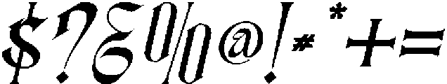 Highcrest Italic otf (400) Font OTHER CHARS