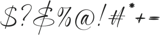 Highes Signature otf (400) Font OTHER CHARS