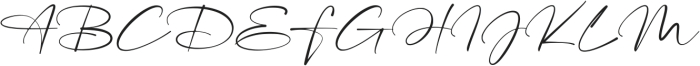 Highes Signature otf (400) Font UPPERCASE