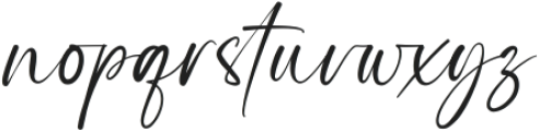 Highes Signature otf (400) Font LOWERCASE