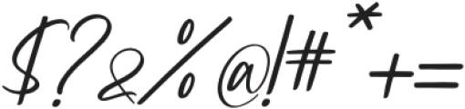 Highest Bluebell Italic Italic otf (400) Font OTHER CHARS
