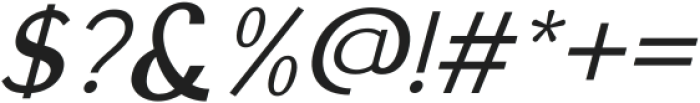Highfield Italic ttf (400) Font OTHER CHARS