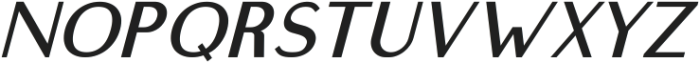 Highfield Italic ttf (400) Font LOWERCASE