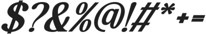 Highhope Bold Italic otf (700) Font OTHER CHARS