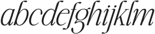 Highhope Extra Light Italic otf (200) Font LOWERCASE