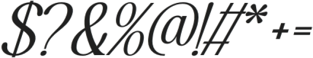 Highhope Light Italic otf (300) Font OTHER CHARS