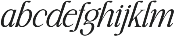 Highhope Light Italic otf (300) Font LOWERCASE