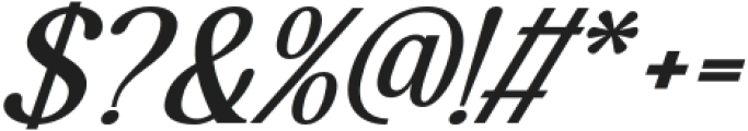 Highhope Medium Italic otf (500) Font OTHER CHARS