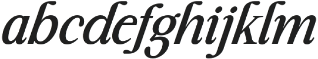 Highhope Medium Italic otf (500) Font LOWERCASE