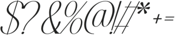 Highhope Thin Italic otf (100) Font OTHER CHARS