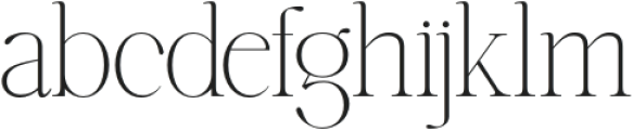 Highhope Thin otf (100) Font LOWERCASE